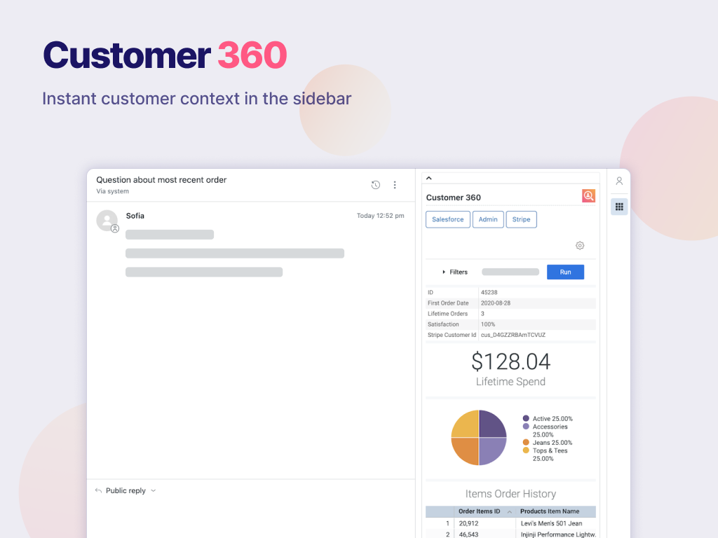 Customer 360 primary marketing image — Workflows app on the Zendesk Marketplace